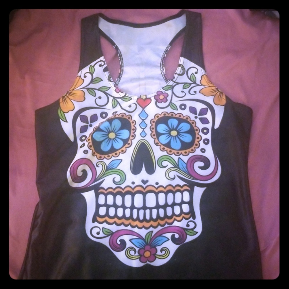 Sugar Skull tank top / one size